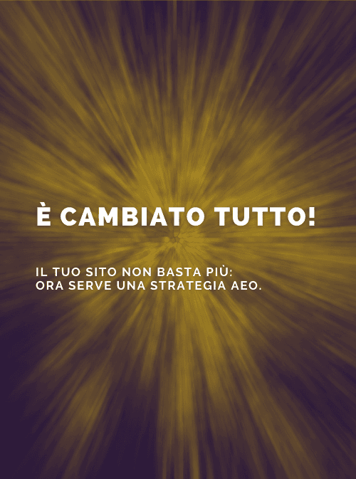 È cambiato tutto.